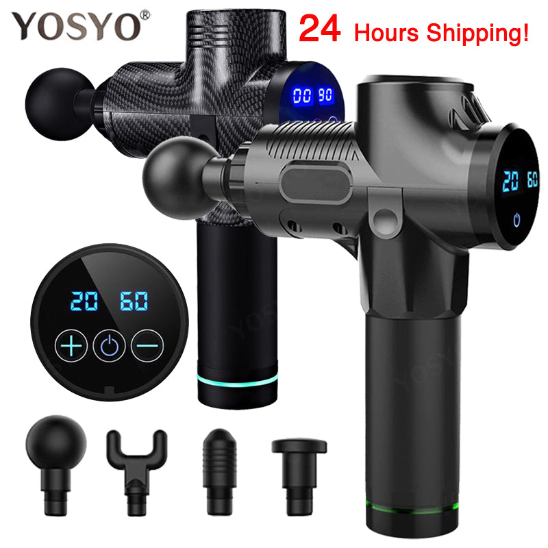 LCD Display Massage Gun Deep Muscle Massager
