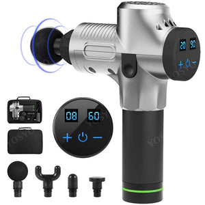 LCD Display Massage Gun Deep Muscle Massager