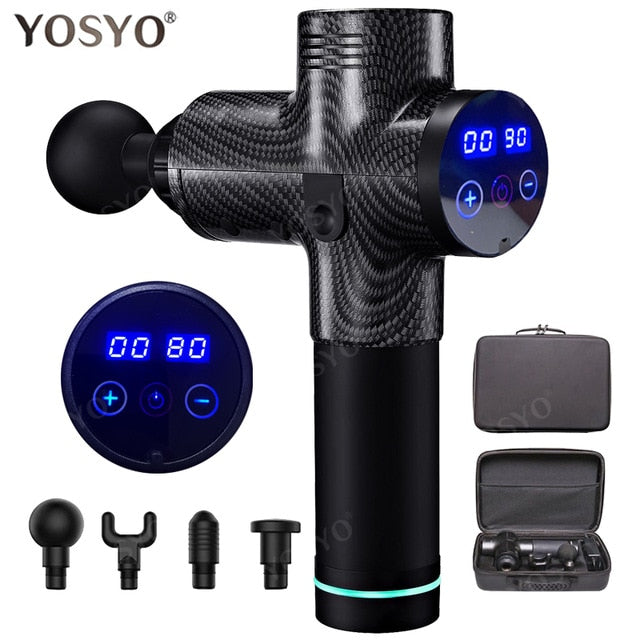 LCD Display Massage Gun Deep Muscle Massager