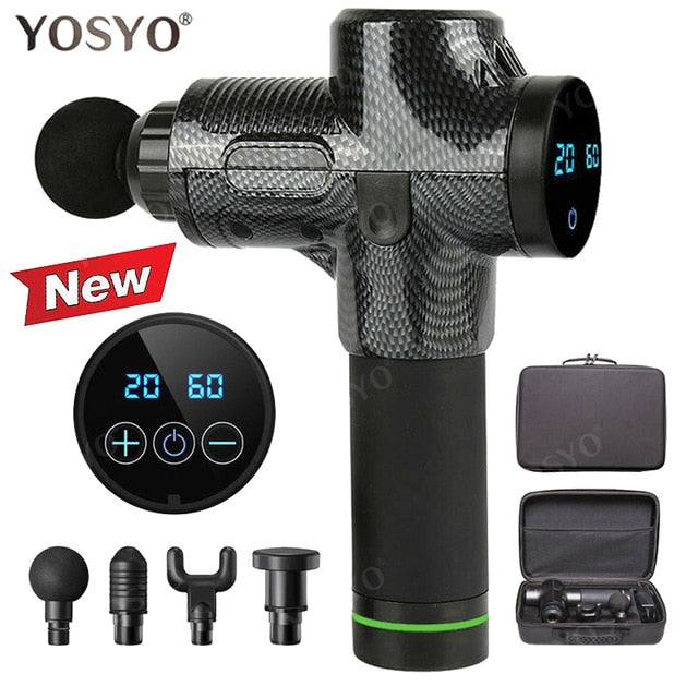 LCD Display Massage Gun Deep Muscle Massager