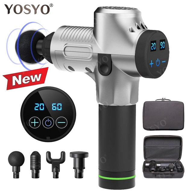 LCD Display Massage Gun Deep Muscle Massager